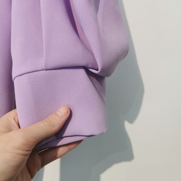 Zara Solid Lilac Small Top - Picture 3 of 5